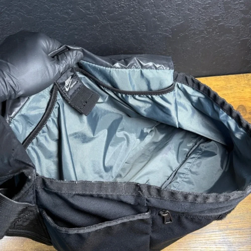 Nike‎ Augsburg Basketball Black Canvas Messenger Bag One Size Men Women